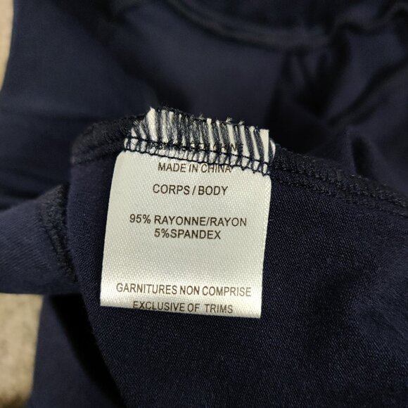 Lily Morgan Women's Palazzo Pants in Navy Blue Size 1X Summer Lightweight Flowy - Picture 5 of 10